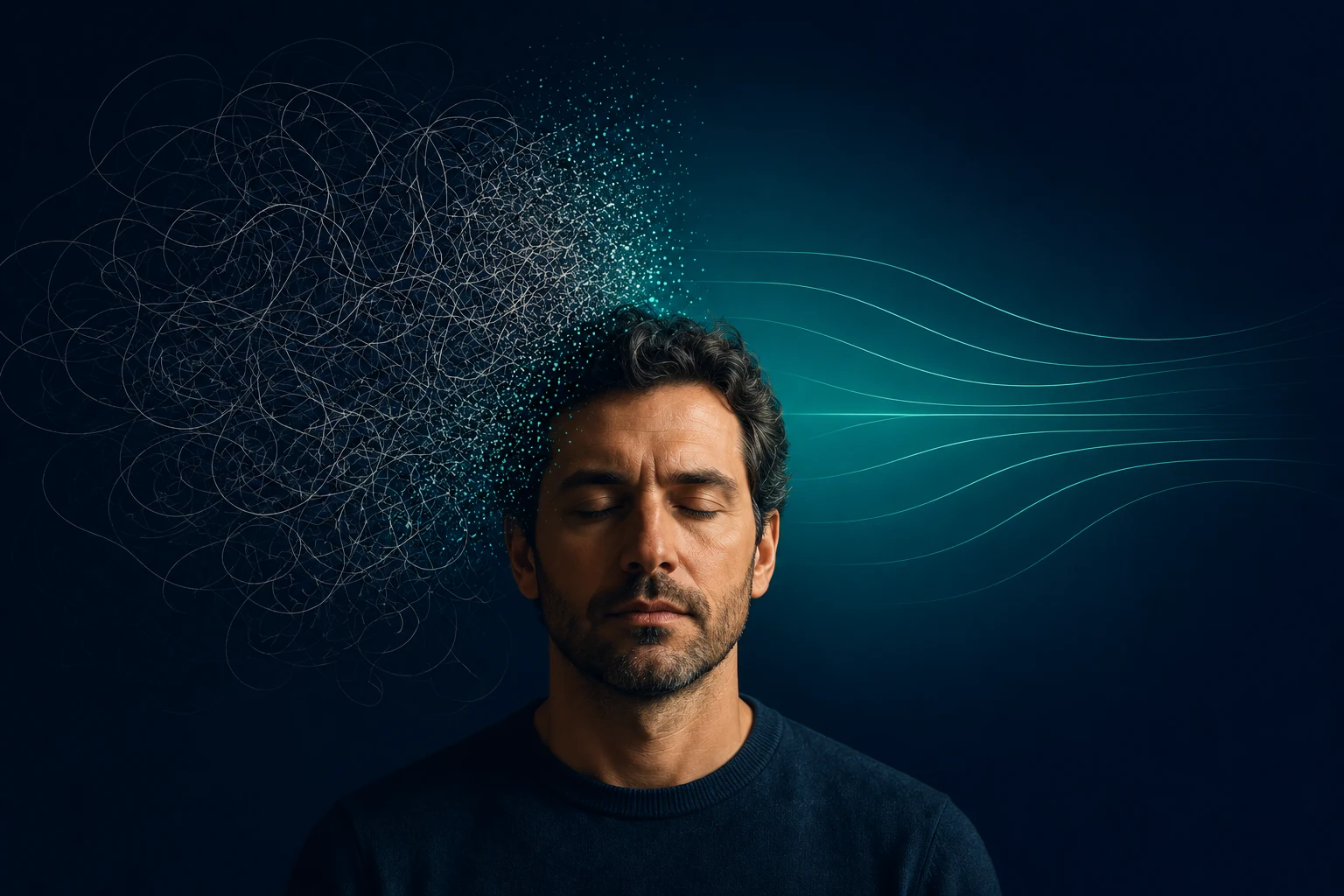 Man with eyes closed — sexual performance anxiety consultation London
